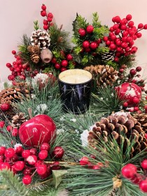 Χριστουγεννιάτικο ποτήρι με εγχάρακτο αστέρι2